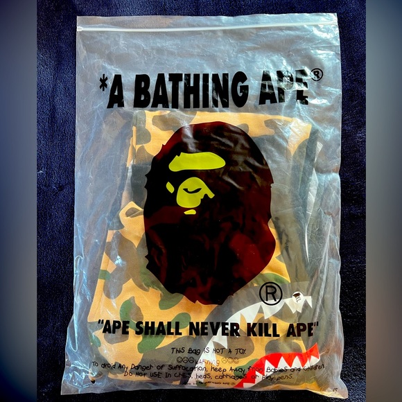 Bape Pants (Yellow Camo) Size XL
